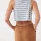 O'Neill - Knit Button Crop Tank Top