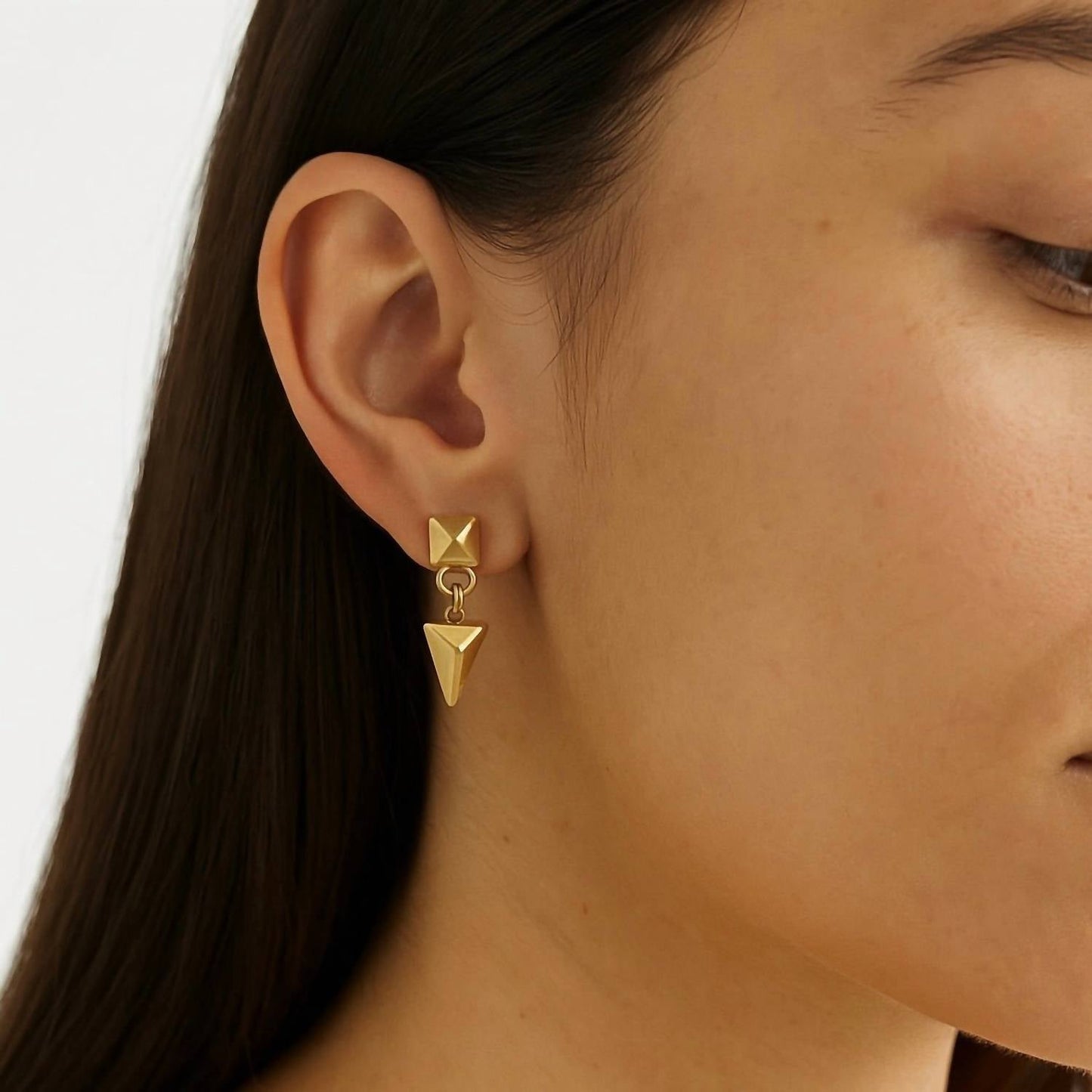 Jagged Halo Jewelry - Women's Arrowhead Drop Earrings