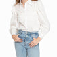 Nicole Miller - Cotton Poplin Button Down Top
