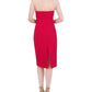 Bcbgmaxazria - Strapless Sweetheart Ruffle Front Midi Dress