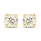 1.01 Carat Genuine LB Diamond 14K Yellow Gold Earrings