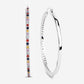 2.24 Carat Genuine Multi Sapphire .925 Sterling Silver Earrings