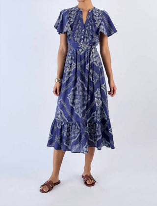 Beyond By Vera - Leni V Neck Midi Dress