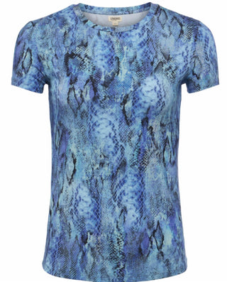 L'Agence - Ressi Crew Neck Snake Print Tee