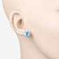 4.00 Carat Genuine Swiss Blue Topaz .925 Sterling Silver Earrings