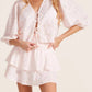 Bobi - Tie Front Crop Balloon Sleeve Top