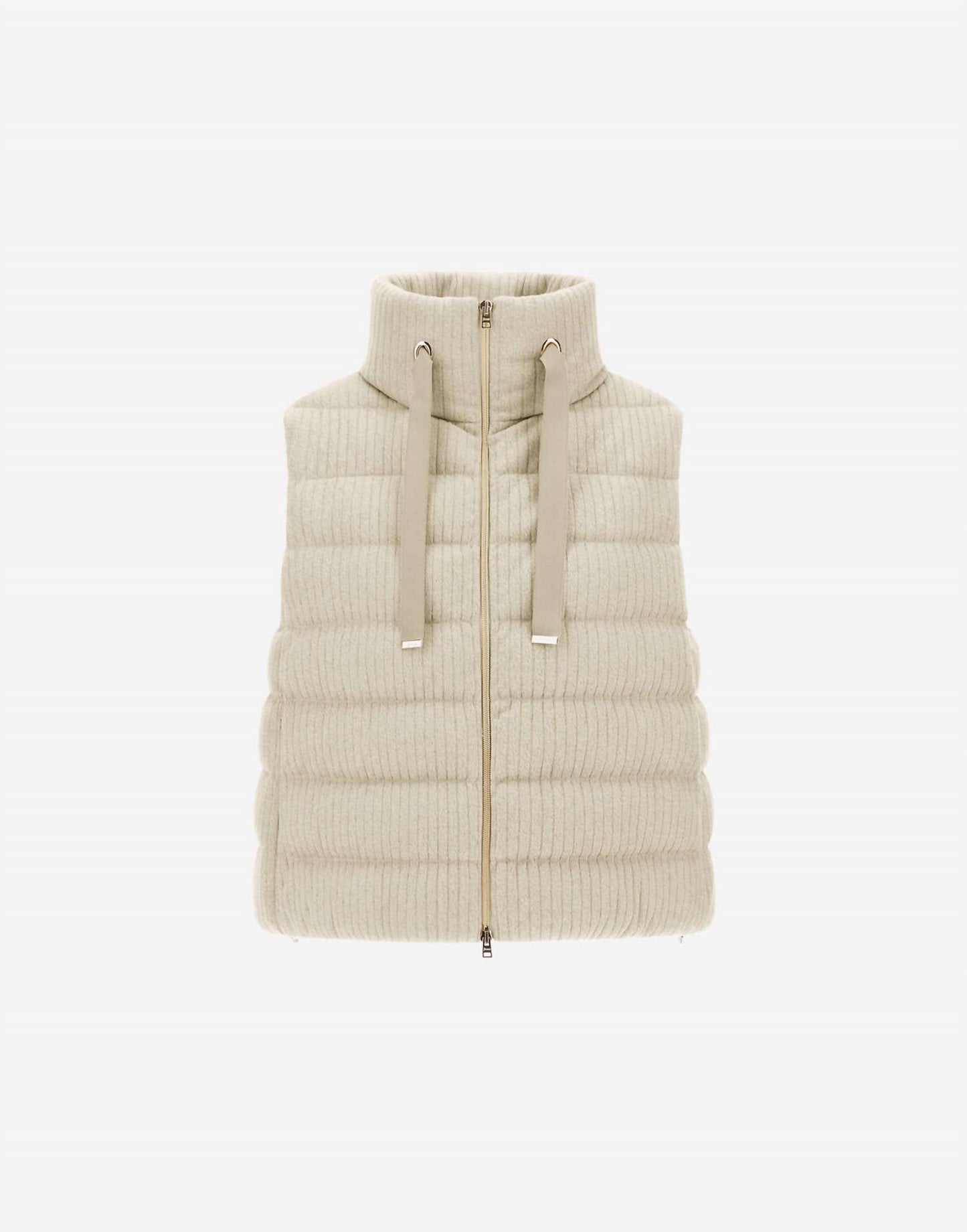 Herno - Shiny Ribbed Knit Vest