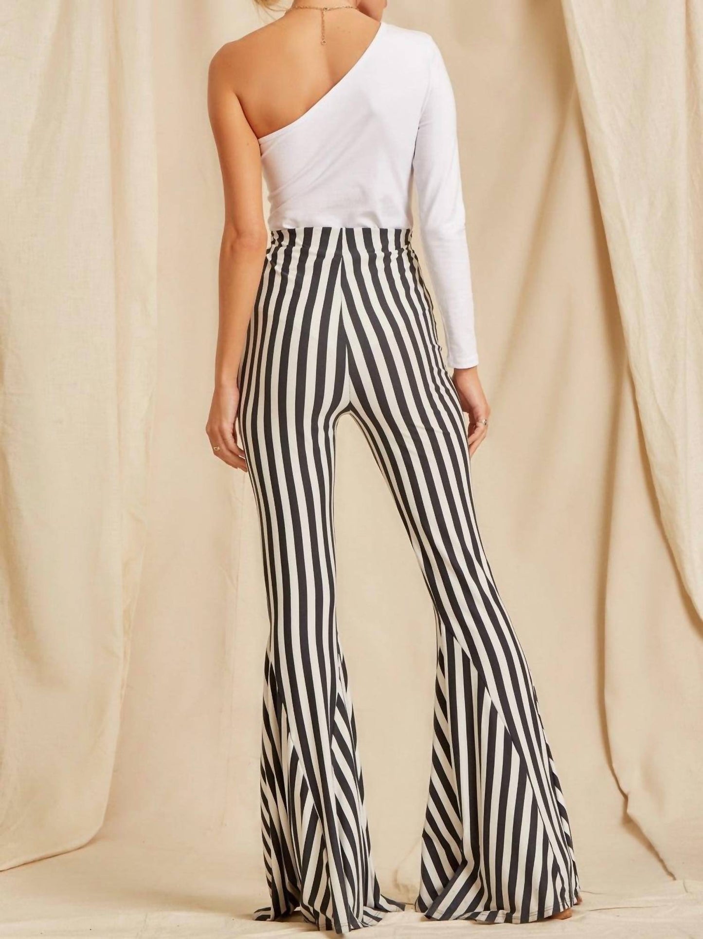Andree By Unit - Paige Striped Bell Bottoms Pant