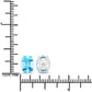 4.00 Carat Genuine Swiss Blue Topaz .925 Sterling Silver Earrings
