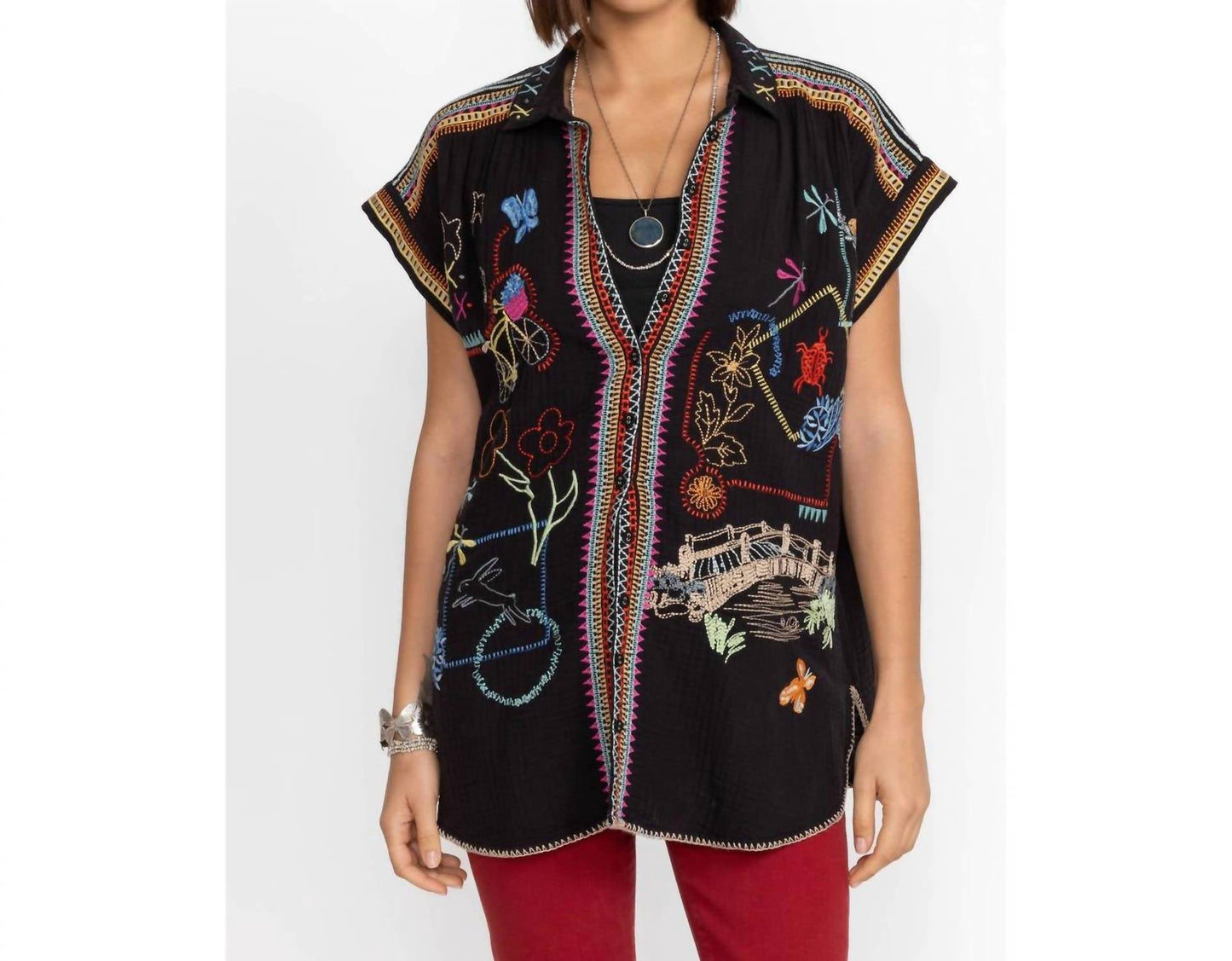 Johnny Was - Dionne Button Down Blouse