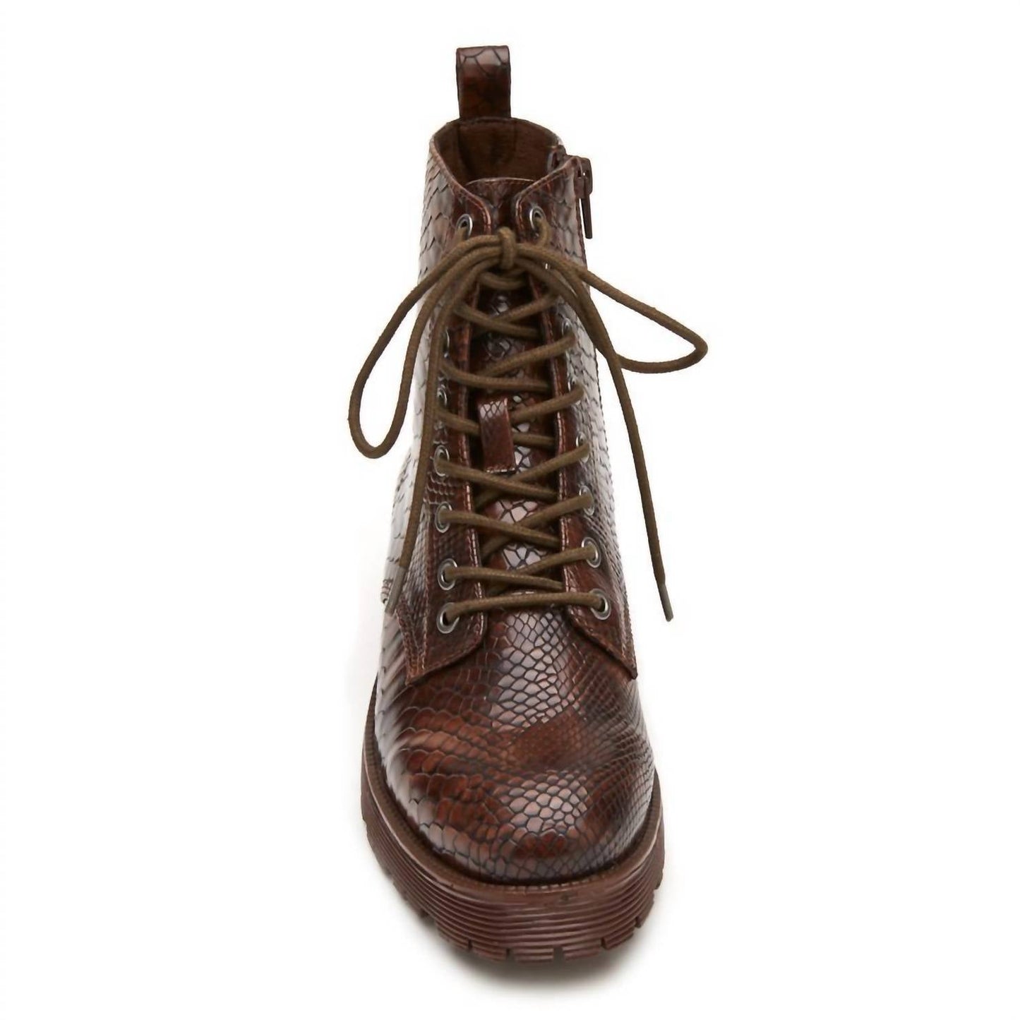 Matisse - Women's Lotus Combat Croc-Embossed Boots