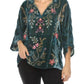 Johnny Was - VELVET KAFTAN BLOUSE SISA