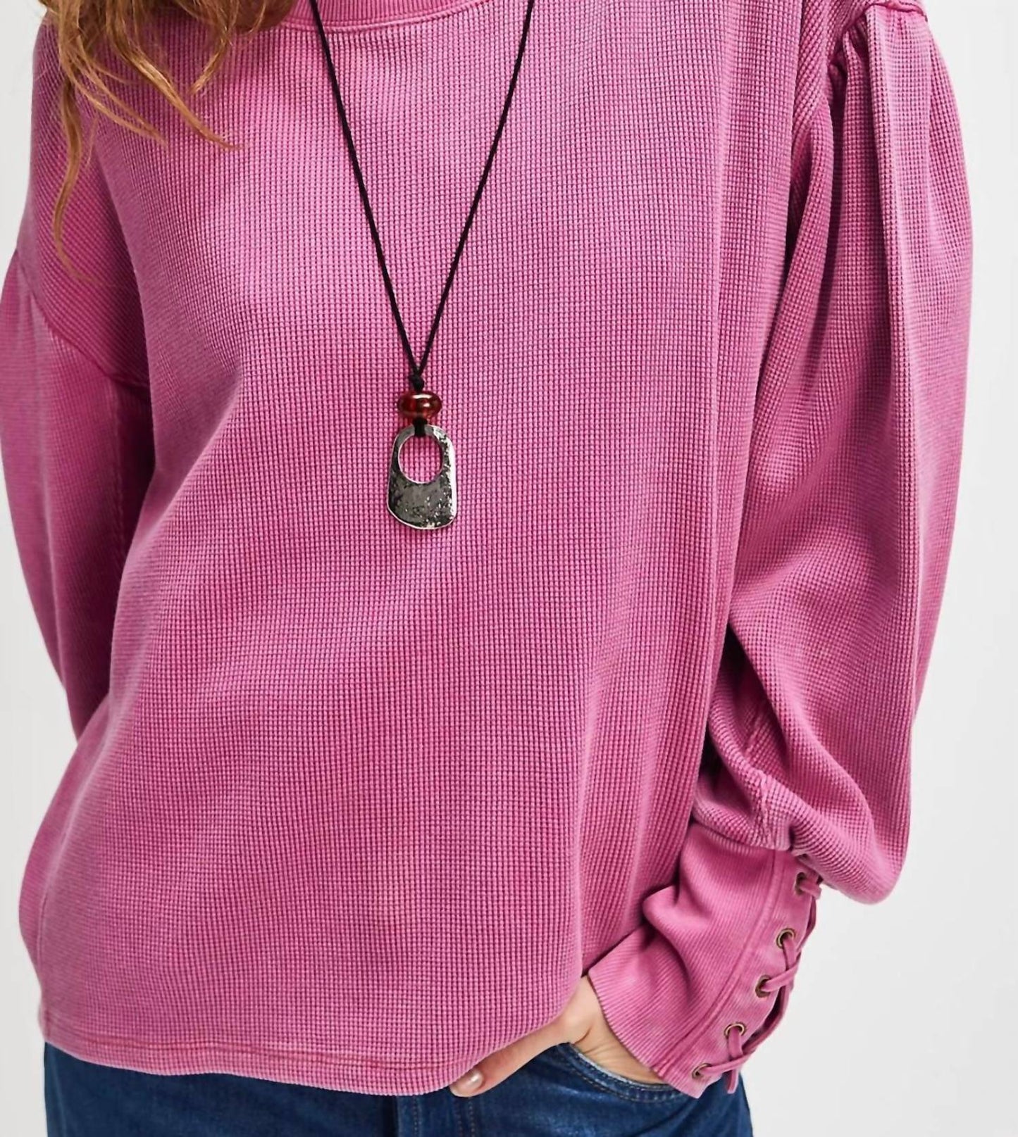 Free People - Lapis Cuff Long Sleeve Top