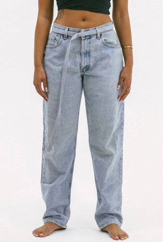 Aligrace - Belted Customs Jeans