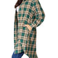 Double Take - Effortlessly Elegant Plaid Collared Shirt