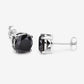4.91 Carat Genuine Black Diamond 14K White Gold Earrings