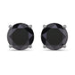 5.41 Carat Genuine Black Diamond 14K White Gold Earrings