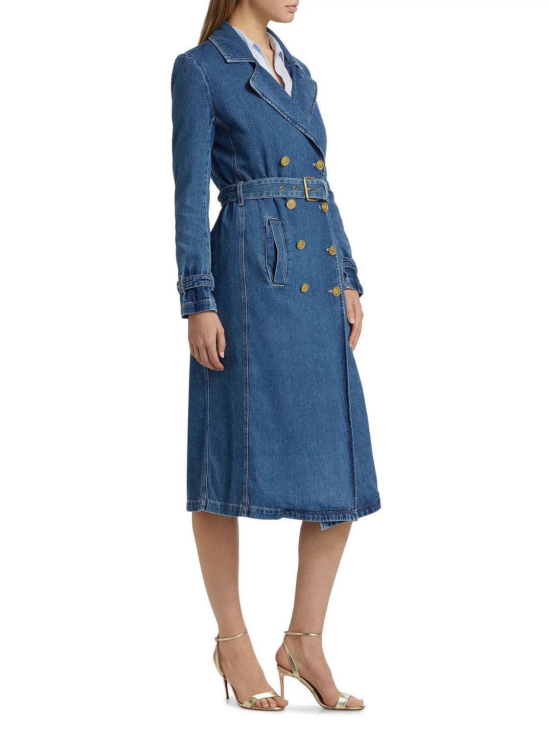 L'Agence - Bradley Denim Trench Coat