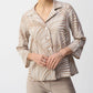Joseph Ribkoff - Tropical Print Textured Trapeze Jacket