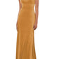 Sorella Vita - Plush Velvet A-Line Bridesmaid Dress with Floor-Length Skirt