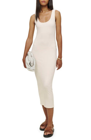 Reformation Nero Open Back BodyCon Dress - Ivory
