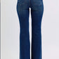 Judy Blue - Women's Rhinestone Side Panel Flare Jeans