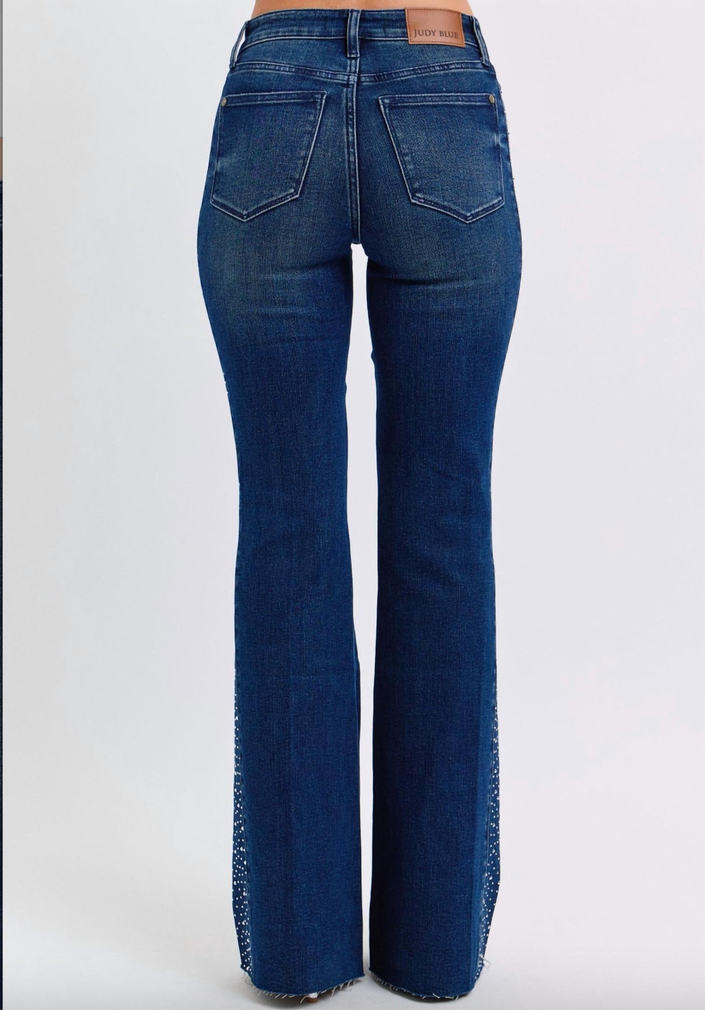 Judy Blue - Women's Rhinestone Side Panel Flare Jeans