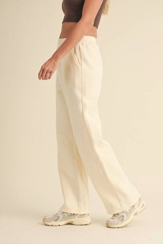 Kimberly C - Cozy Fleece Wide Leg Sweatpants