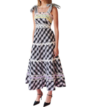 Celia B - Jade Vichy Midi Dress