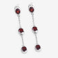 2.70 Carat Genuine Garnet .925 Sterling Silver Earrings