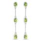 2.10 Carat Genuine Peridot .925 Sterling Silver Earrings