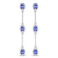 1.98 Carat Genuine Tanzanite .925 Sterling Silver Earrings