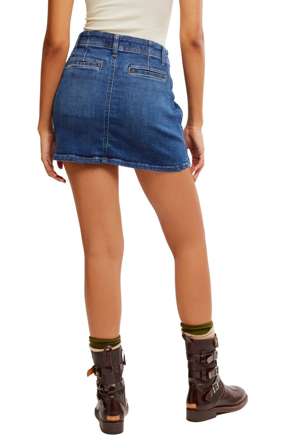 Free People - Daylight Denim Mini Skirt