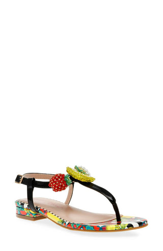 Betsey Johnson - Women's Aniston Beaded Fruit Themed Sandals