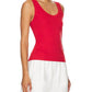 Enza Costa - Supima Rib Scoop Tank Top