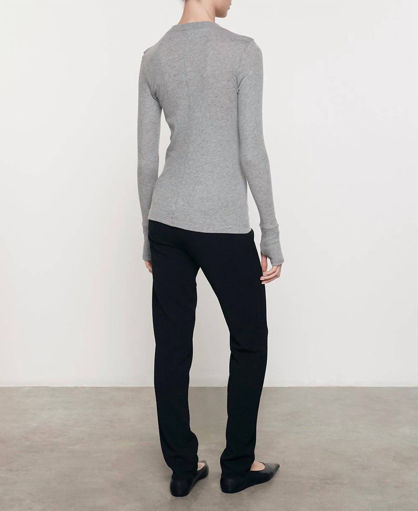 Enza Costa - Women's Easy Cuffed Crew Top