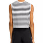 Atm - Striped Sleeveless Top
