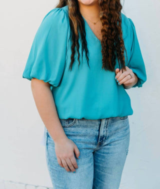 Karen Kane - Women's Puff Sleeve Top