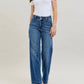 Judy Blue - High Waist Double Button Wide Leg Jeans