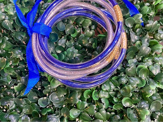 Crystal Breeze - Women's Sparkle Jelly Tube Bracelet Set