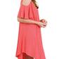 Umgee - Cold Shoulder Butterfly Sleeve Dress