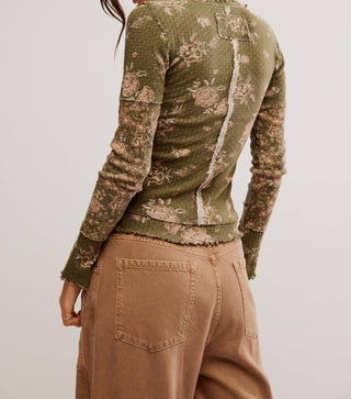 Free People - CLOVER PRINTED THERMAL TOP