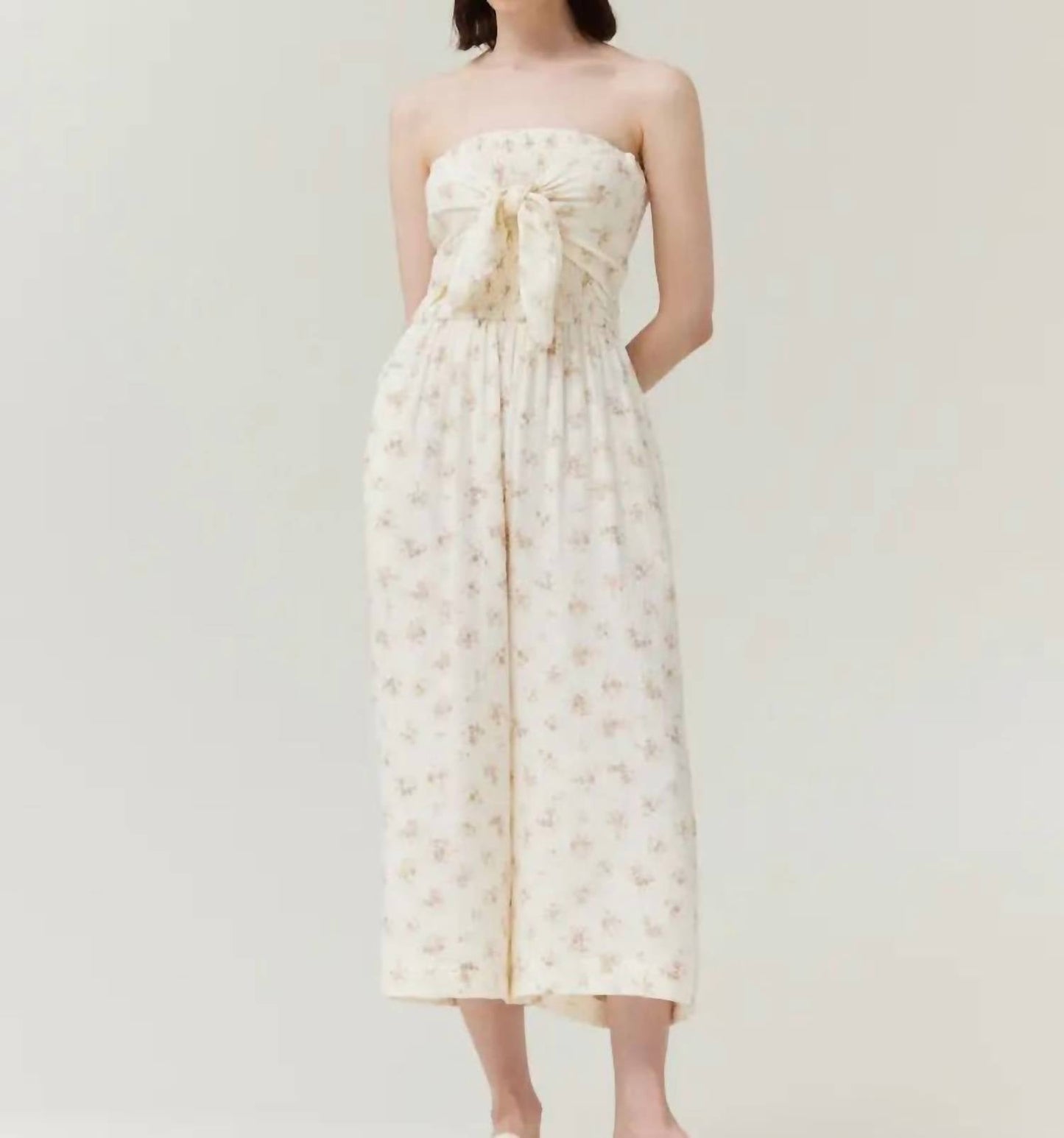 Grade & Gather - Twisted Tie Front Jumpsuit