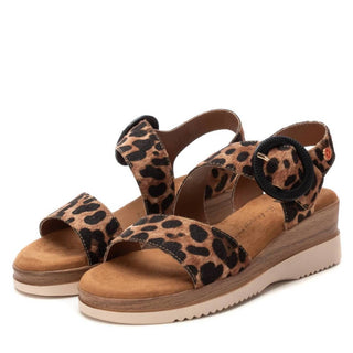 Xti - Women's Animal Print Wedge Sandals