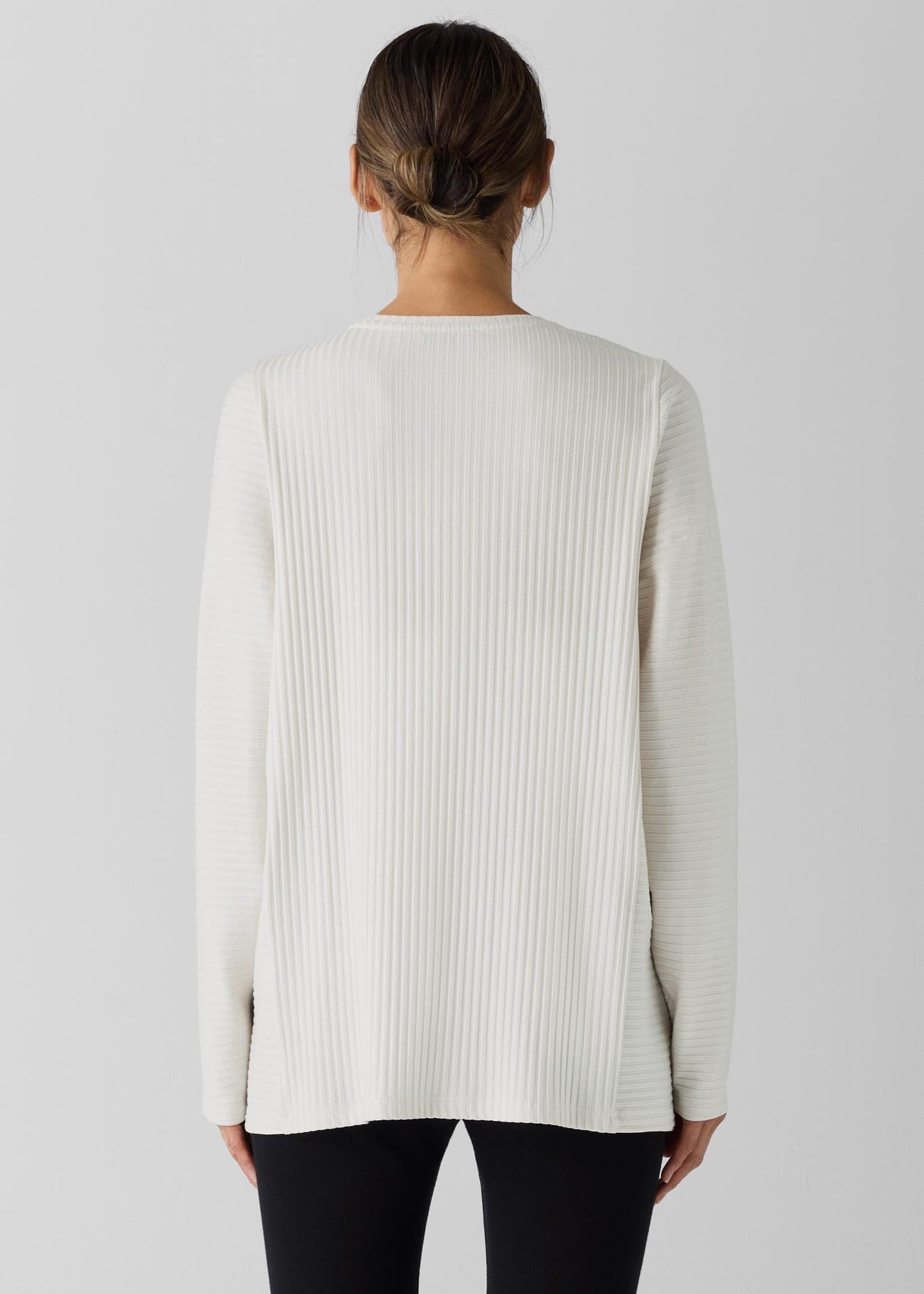 Eileen Fisher - Round Neck Tunic Long Sleeve Top