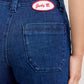 Judy Blue - Retro Wide With Patch Pockets And Twisted Seams Jean
