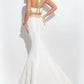 Rachel Allan - Beaded Two-piece Taffeta Mermaid Gown