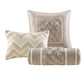 7 Piece Tufted Comforter Set Ivory King