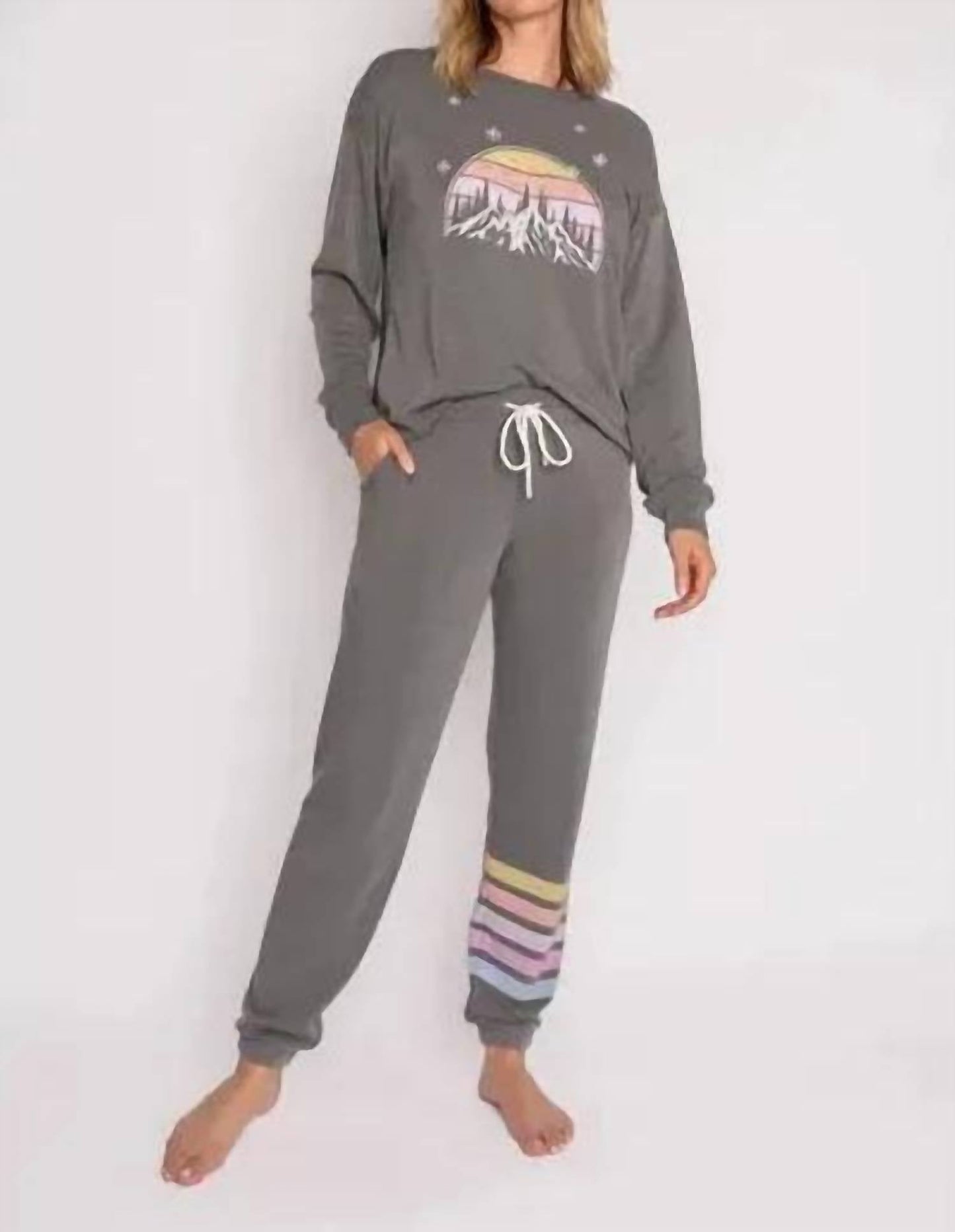 Pj Salvage - Mountain Love Cozy Fleece Jogger