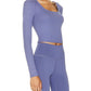 Alo Yoga - Alosoft Ribbed Show Stopper Cropped Shirt